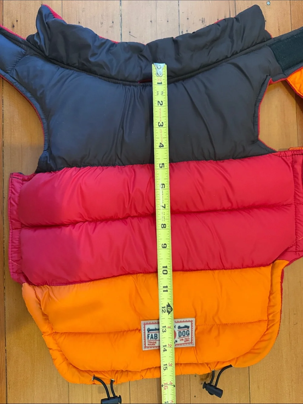 Fab dog Color Block Dog Puffer Vest